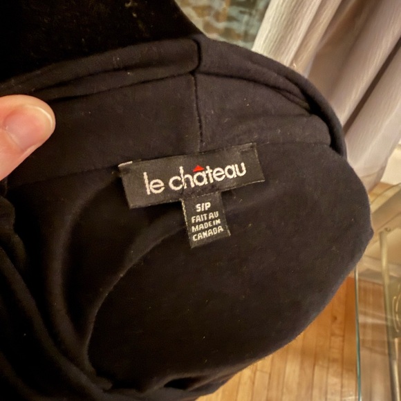 Le Chateau Classic Black Midi Dress - Picture 3 of 3